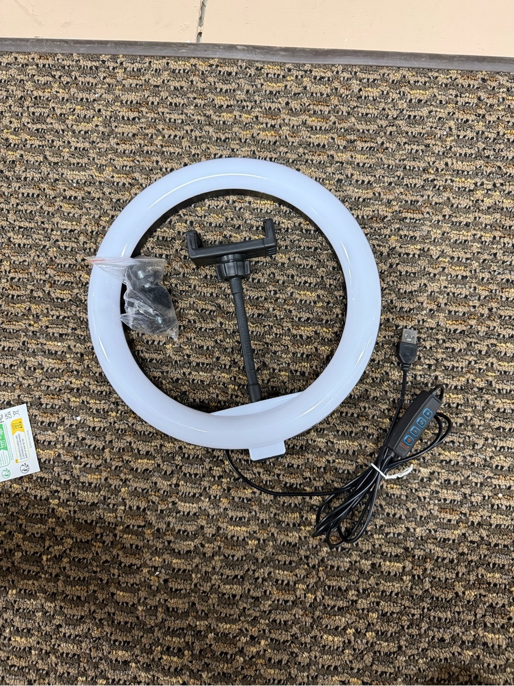 Ring Light w Phone Holder USB Powered